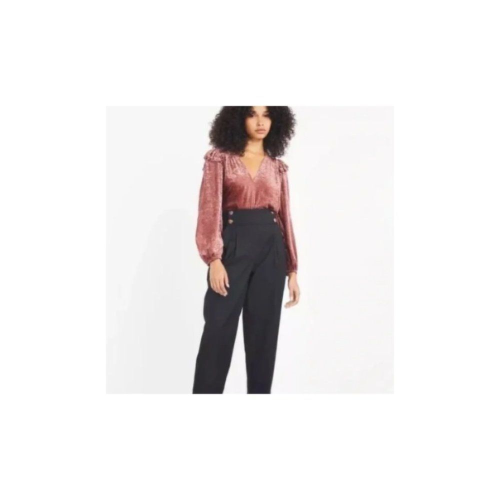 TANYA TAYLOR "ROSE" Lucy Devore Pullover Top Size L - Picture 4 of 4